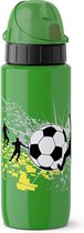 Emsa Drinkfles SQUEEZE KIDS - 0,6 Liter - Voetbal - Groen