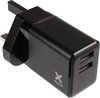 Xtorm / Reisstekker 17W - Engelse Stekker / Reisstekker Engeland / Wereldstekker - 2 USB poorten - Zwart