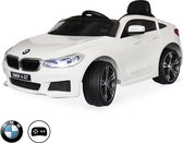 BMW GT6 Gran Turismo wit, elektrische auto 12V, 1 plaats, cabriolet voor kinderen met autoradio en afstandsbediening