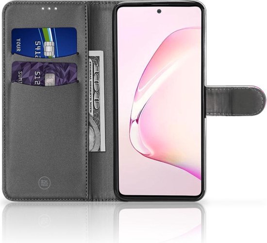 Coque Samsung Note 10 Lite Portefeuille Livre Woke Up