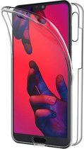 Huawei P20 Pro Case - Transparant Siliconen - Voor- en Achterkant - 360 Bescherming - Screen protector hoesje - (0.4mm)
