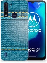 TPU Bumper Motorola Moto G8 Power Lite Smartphone hoesje Jeans