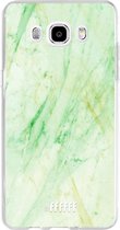 Samsung Galaxy J5 (2016) Hoesje Transparant TPU Case - Pistachio Marble #ffffff