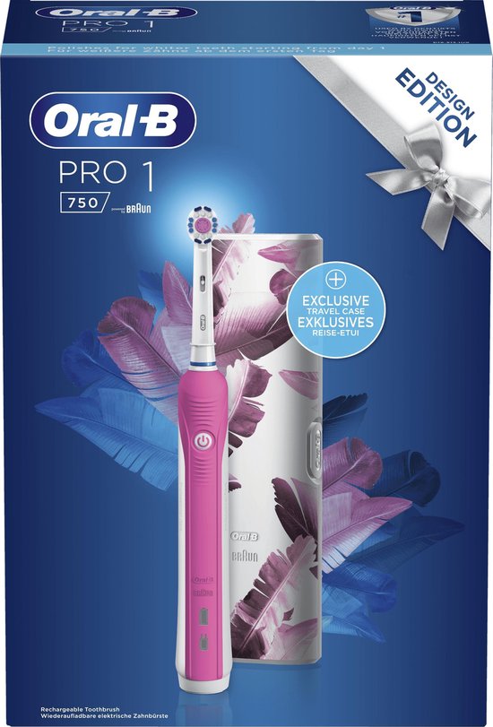 Oral-B Pro 1 - 750 - Elektrische Tandenborstel + Bonusreisetui - Oral B