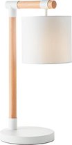 BRILLIANT lamp Eloi tafellamp naturel / wit | 1x A60, E27, 60W, geschikt voor standaardlampen (niet inbegrepen) | Schaal A ++ tot E | Met snoerschakelaar