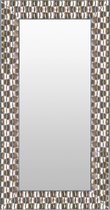 Spiegel Zilver Modern 57x147 cm – Samantha – Grote Spiegels – Zilveren Wandspiegel – Lange Design Spiegel – Perfecthomeshop
