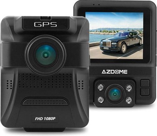 AZDome Dashcam voor auto GS65H Taxi 2CH Dual – GPS