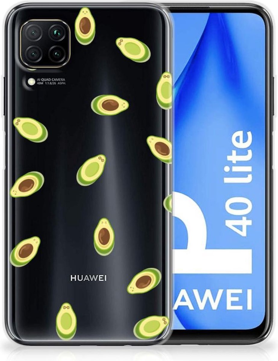 Huawei P40 Lite Siliconen Case Avocado
