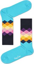 Happy Socks Faded Diamond Sokken - Mintgroen - Maat 36-40