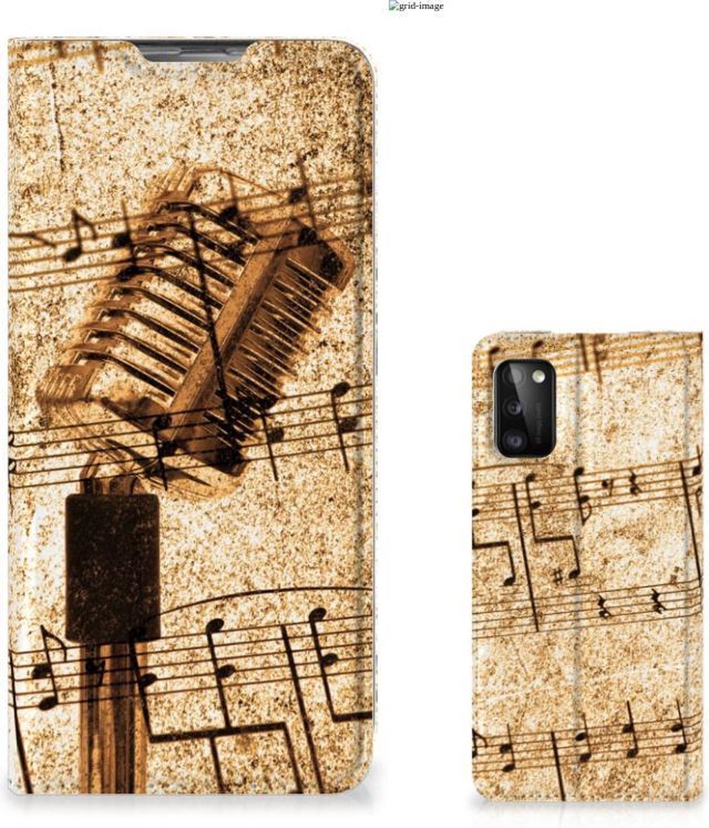 Samsung Galaxy A41 Stand Case Bladmuziek