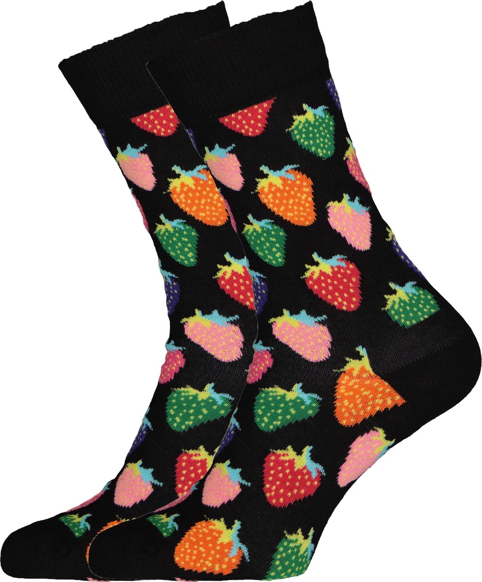 Happy Socks Strawberry Socks - Unisex - Maat: 36-40 | bol.com