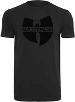 Wu Wear Heren Tshirt -S- Logo Zwart