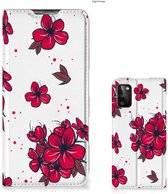 Smartphone Hoesje Samsung Galaxy A41 Mobiel Cover Blossom Red