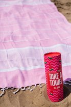 Hamamdoek - Take A Towel - saunadoek - 100x180cm - 100% katoen - pestemal - TAT 2-2