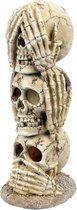 Auqa Della Horen, zien en zwijgen schedels 10x9x23cm