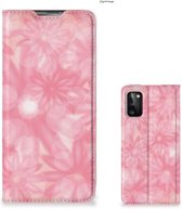 Stand Case Samsung Galaxy A41 Telefoonhoesje Lente Bloemen