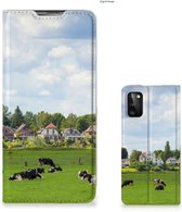 Smartphone Hoesje Geschikt voor Samsung Galaxy A41 Wallet Book Case Hollandse Koeien