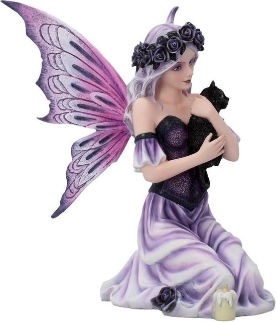 Dragon Fable - Paarse Draak op Boek Nemesis Now | Boutique