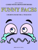 Simple Coloring Book for 4-5 Year Olds (Funny Faces)