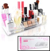 Decopatent de maquillage Decopatent® avec 20 compartiments - Organisateur de maquillage Transparent - Bijoux - Maquillage - Cosmétiques - Table - Boîte de rangement