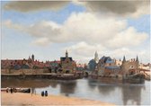 Gezicht op Delft, Johannes Vermeer - Foto op Forex - 120 x 90 cm