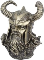 Odin gebronsd hars beeld buste 21,5cm