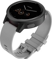 Siliconen Smartwatch bandje - Geschikt voor  Garmin Vivomove 3s silicone band - 39mm - grijs - Horlogeband / Polsband / Armband