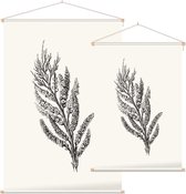 Tamarisk zwart-wit (Tamarisk) - Foto op Textielposter - 120 x 180 cm