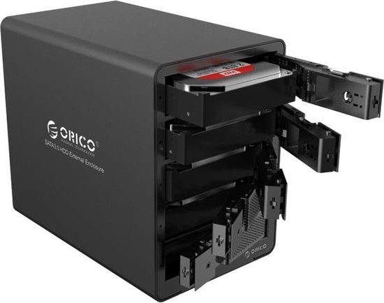ORICO 9558RU3 5-bay USB 3.0 Type-B aluminium 3,5 inch SATA HDD-behuizing  Opslag harde... | bol.com