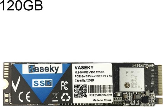 Vaseky M.2-NVME V900 120GB PCIE Gen3 SSD harde schijf voor desktop, laptop  | bol.com