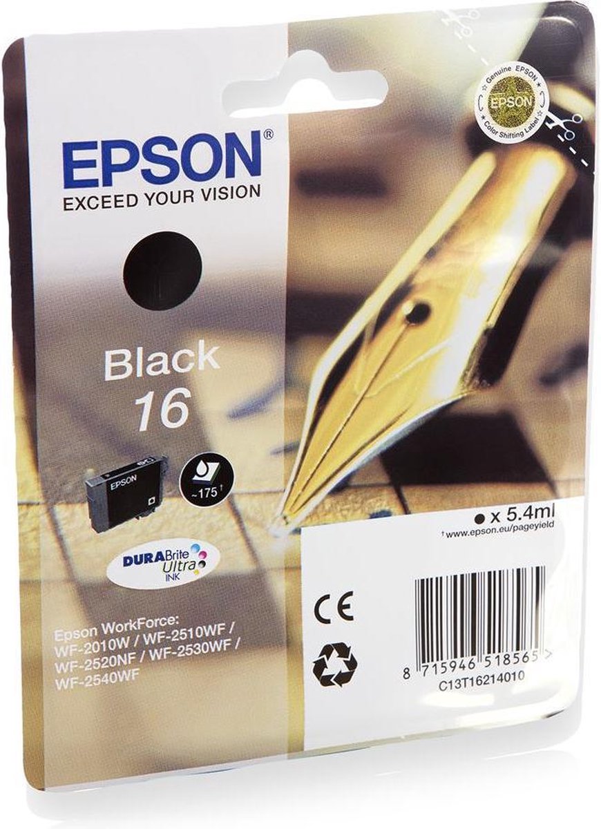 Epson 16 - Inktcartridge / Zwart