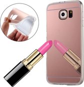 For geschikt voor Samsung Galaxy S7 Edge / G935 Plating Mirror TPU beschermings hoesje(Rose Gold)