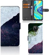 Flip Cover Xiaomi Redmi Note 9 Pro | Note 9S Telefoon Hoesje Sea in Space