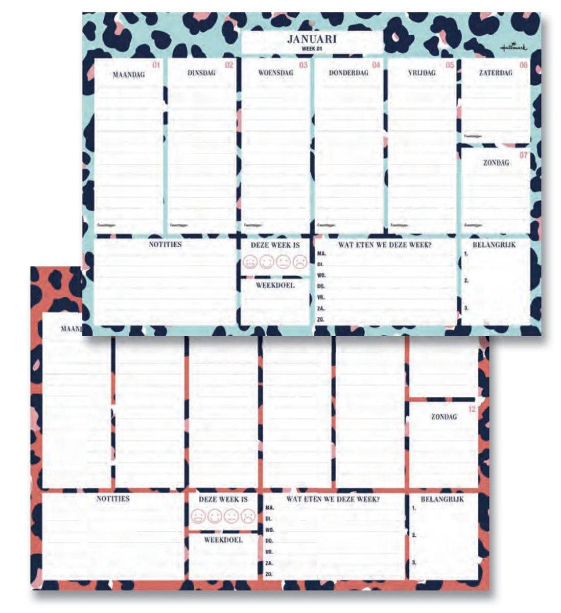 Leopard Fun Tear-off Week Kalender 2021 - Hallmark