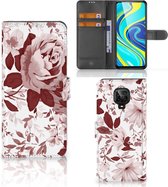 Bookcase Xiaomi Redmi Note 9 Pro | Note 9S GSM Hoesje Watercolor Flowers