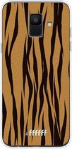 Samsung Galaxy A6 (2018) Hoesje Transparant TPU Case - Tiger Print #ffffff