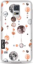 Casetastic Samsung Galaxy S5 / Galaxy S5 Plus / Galaxy S5 Neo Hoesje - Softcover Hoesje met Design - Moon Phases Print