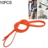 Let op type!! 10 stuks Buckleless geschuurd suede leder fijne taille touw jurk decoratieve riem voor vrouwen  lengte: 1.5 m (oranje)