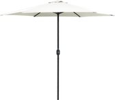 vidaXL Tuinparasol met aluminium paal 270x246 cm zandwit