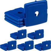 Relaxdays 24 x koelelementen - voor koeltas & lunchbox - mini - koelblokken - met gel