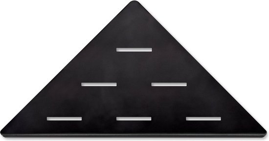 Looox corner shelf hoekplanchet - 30x22cm - zwart mat