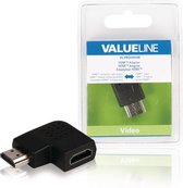 Valueline Vlvb34904b Hdmi-adapter Hdmi-connector Rechts Gehoekt - Hdmi Input  Zwart