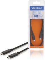 Valueline VLCB64750B10 Usb 3.1 Kabel Usb-c Male - Usb-c Male 1.00 M Zwart Gen 2 (10 Gbps)