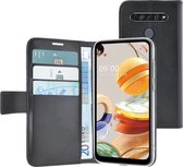 Azuri LG K61 hoesje - Walletcase - Zwart