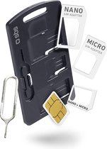 SBS Mobile Sim/Nano Sim/Micro Sim Adapter Kit - Zwart/Wit
