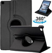 P.C.K. Hoesje/Boekhoesje/Bookcover/Bookcase/Book draaibaar Zwart geschikt voor Samsung Galaxy TAB S6 LITE P610/P615 MET PEN EN GLASFOLIE