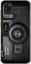 Casetastic Samsung Galaxy A21s (2020) Hoesje - Softcover Hoesje met Design - Camera 2 Print