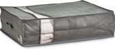 1x Dekbed/ stockage kussen couverture grise avec la fenêtre 50 x 70 x 20 cm - Zeller - Housses de rangement - - Entretien en Housses de protection - Sacs Blanket - sacs de chapeau - Housses de rangement pour des couettes et des oreillers