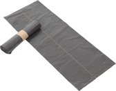 KOMO alternatief afvalzakken 60 liter grijs 60x80cm 15my - Doos 400 stuks