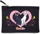 SAILOR MOON - Cosmetic Case - "Luna & Artemis" - Blue